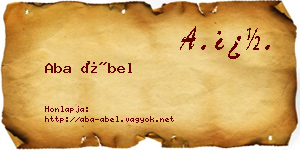 Aba Ábel névjegykártya